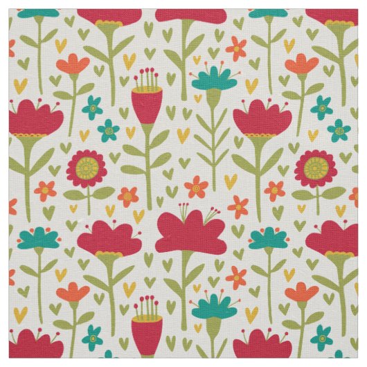 Tissu Motif à fleurs 270515 (Échantillon)
