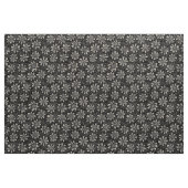 Tissu Motif à fleurs à main 140617 - Noir (Yard)