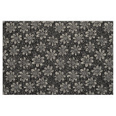 Tissu Motif à fleurs à main 140617 - Noir (Fat Quarter)