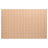 Tissu Motif à fleurs Orange Retro (Yard)
