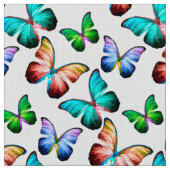 Tissu Motif à papillon aquarelle dynamique (Fermer)