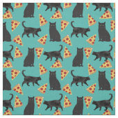 Tissu motif à pizza Black Cat (Échantillon)