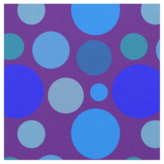 Tissu Motif à points bleu (Fermer)