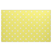 Tissu Motif à points polka jaune et blanc (Fat Quarter)