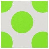 Tissu Motif à points Polka vert et blanc ressort (Détail)
