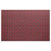 Tissu Motif à points rouges et à points polka (Yard)
