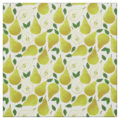 Tissu Motif à poires vertes (Échantillon)