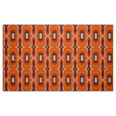 Tissu Motif à rainures orange des soixante-dix (Fat Quarter)