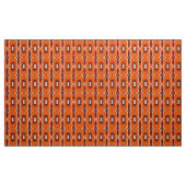 Tissu Motif à rainures orange des soixante-dix (Yard)