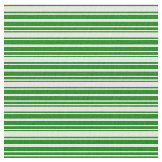 Tissu Motif à rayures blanc et vert (Fermer)