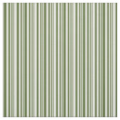 Tissu Motif à rayures blanches et vertes d'olive foncée (Échantillon)