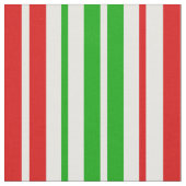 Tissu Motif à rayures blanches rouges et vertes (Fermer)