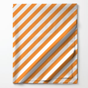 Tissu Motif à rayures diagonales orange vif