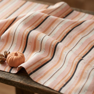 Tissu Motif à rayures pastel Fantômes fantomatiques ID13