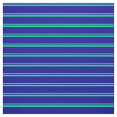 Tissu Motif à rayures vert et bleu foncé (Échantillon)
