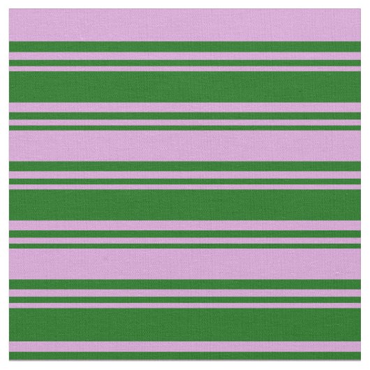 Tissu Motif à rayures vert foncé et prune (Fermer)