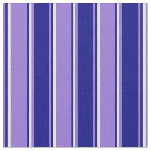 Tissu Motif à rayures violettes, bleues et blanches