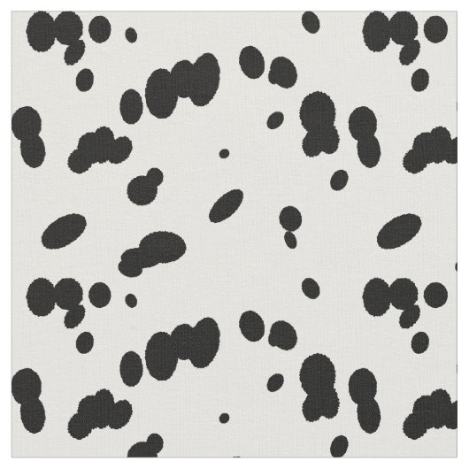 Tissu Motif à taches noires et blanches de dalmatien (Fermer)
