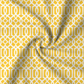 Tissu Motif à treillis en jaune chic