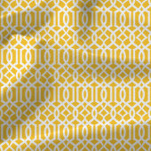 Tissu Motif à treillis en jaune chic