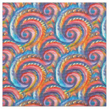 Motif à vague rouge