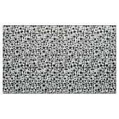Tissu Motif Abstrait 020517 - Noir sur blanc (Yard)