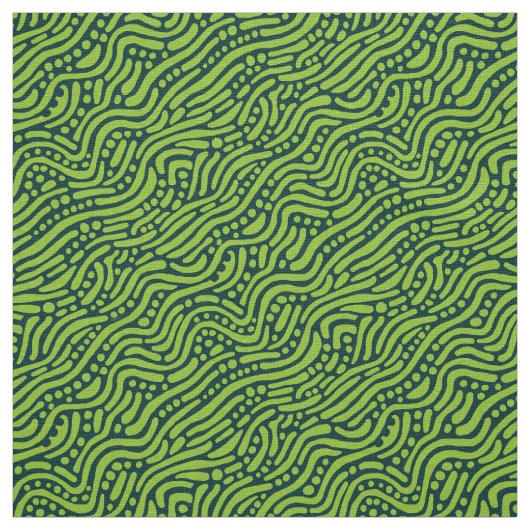 Tissu Motif Abstrait 110523 - Tons verts (Échantillon)