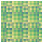 Tissu Motif Abstrait à Damier Vert Bleu (Fermer)