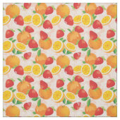 Tissu Motif abstrait avec la fraise (Échantillon)