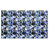 Tissu Motif Abstrait bleu blanc (Yard)