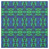 Tissu Motif Abstrait bleu et vert (Échantillon)