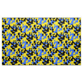 Tissu Motif Abstrait bleu jaune (Yard)