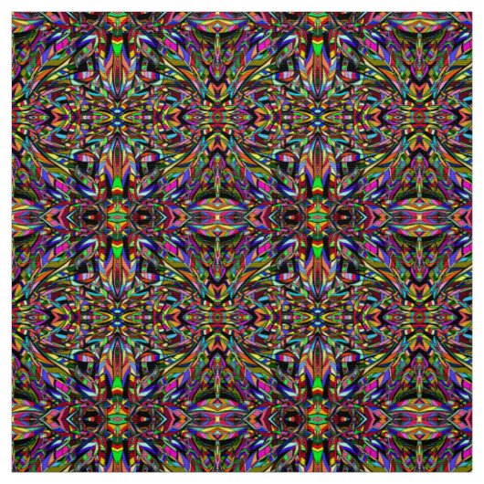 Tissu Motif abstrait coloré (Échantillon)