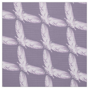 Tissu motif abstrait de plumes