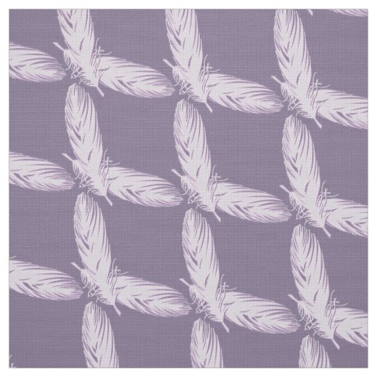 Tissu motif abstrait de plumes (Échantillon)
