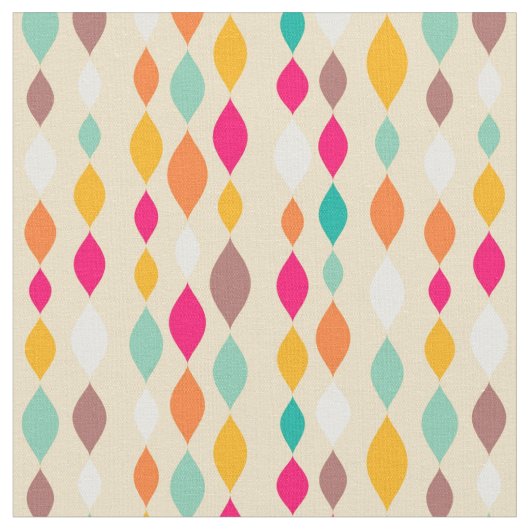 Tissu Motif abstrait de style rétro (Fermer)