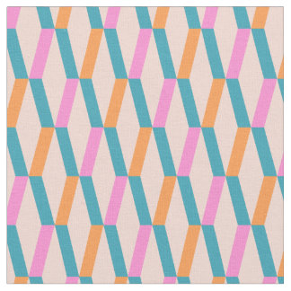 Tissu motif abstrait géométrique vintage