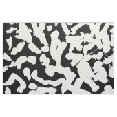 Tissu Motif abstrait noir et blanc de courses de brosse (Fat Quarter)