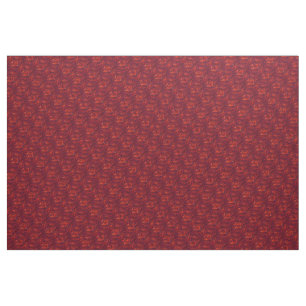 Tissu Motif Abstrait Red Swirl