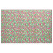 Tissu Motif Abstrait rose et vert (Yard)