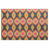 Tissu Motif Abstrait rose orange jaune rétro funky (Fat Quarter)