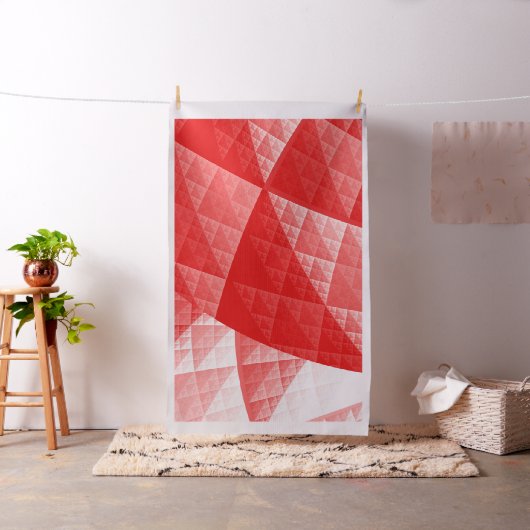 Tissu Motif abstrait rouge (In Situ)