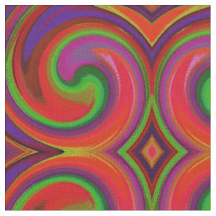 Tissu Motif Abstrait Spiral Swirl #116