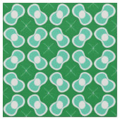 Tissu Motif Abstrait Vert et Turquoise (Détail)