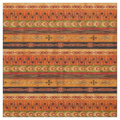 Tissu motif africain rayé. (Échantillon)