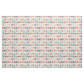 Tissu Motif Alphabet coloré (Fat Quarter)