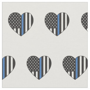 Tissu Motif américain du Coeur du drapeau américain su