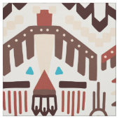 Tissu Motif Amérindien (Échantillon)
