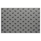 Tissu Motif anglais de silhouettes de cocker (Fat Quarter)