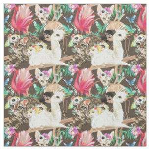 Tissu Motif animal tropical